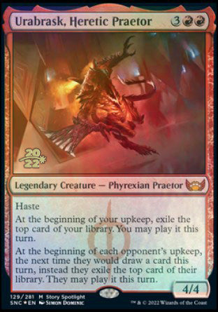 Urabrask, Heretic Praetor [Streets of New Capenna Prerelease Promos]