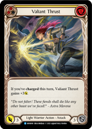 Valiant Thrust (Yellow) (Rainbow Foil) [MON040-RF] 1st Edition Rainbow Foil