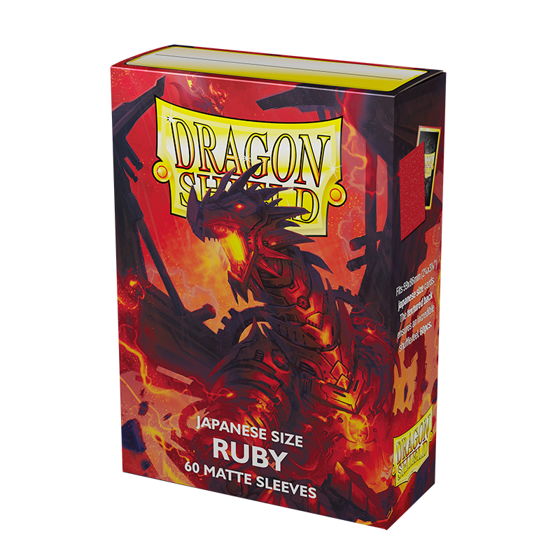 Dragon Shield Sleeves: Japanese Matte Ruby (Box Of 60)