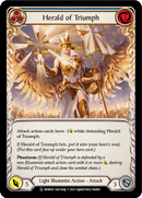 Herald of Triumph (Blue) (Rainbow Foil) [U-MON010-RF] Unlimited Rainbow Foil