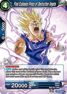 Final Explosion Prince of Destruction Vegeta [BT3-036]