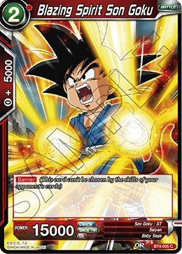 Blazing Spirit Son Goku [BT4-005]