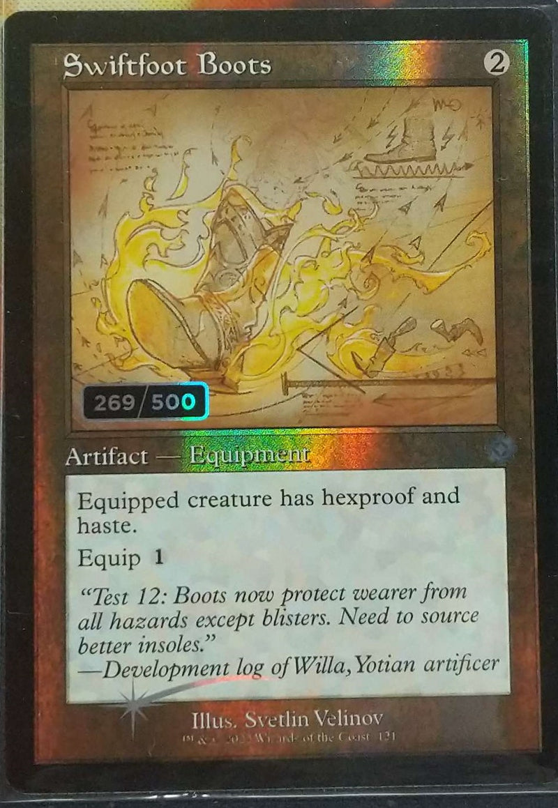 Swiftfoot Boots (Schematic) (Serial Number 269/500) [The Brothers' War Retro Artifacts]