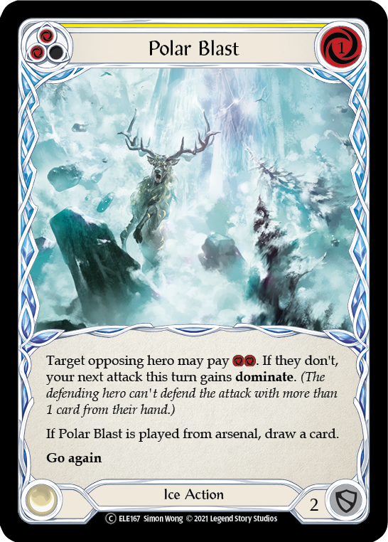 Polar Blast (Yellow) [U-ELE167] Unlimited Rainbow Foil