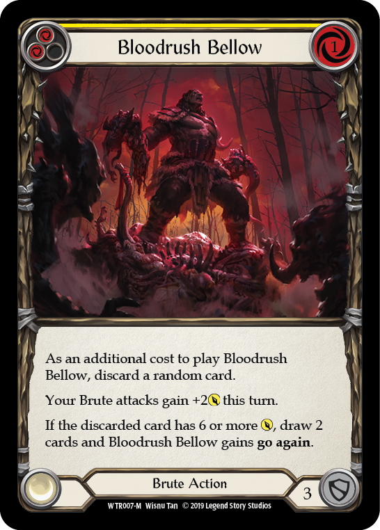 Bloodrush Bellow [WTR007-M] Alpha Print Rainbow Foil