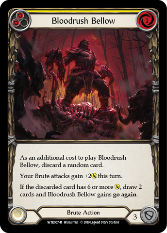 Bloodrush Bellow [WTR007-M] Alpha Print Rainbow Foil