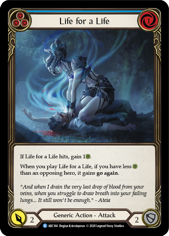 Life for a Life (Blue) [ARC166] Unlimited Edition Normal