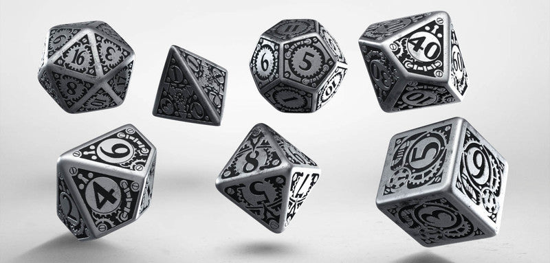 Steampunk Dice Set: Metal RPG