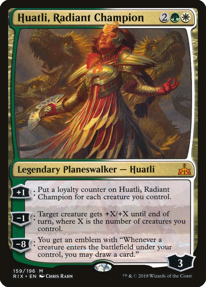 Huatli, Radiant Champion [Rivals of Ixalan]