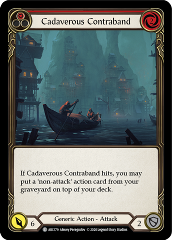 Cadaverous Contraband (Red) [ARC179] Unlimited Edition Rainbow Foil