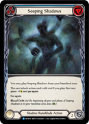 Seeping Shadows (Blue) (Rainbow Foil) [MON167-RF] 1st Edition Rainbow Foil