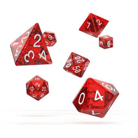 Oakie Doakie Dice - RPG-Set Speckled Red