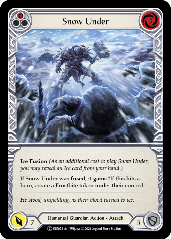 Snow Under (Red) [U-ELE022] Unlimited Rainbow Foil