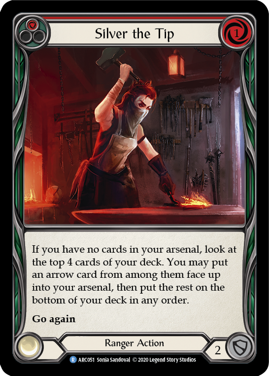 Silver the Tip (Red) [ARC051] Unlimited Edition Rainbow Foil
