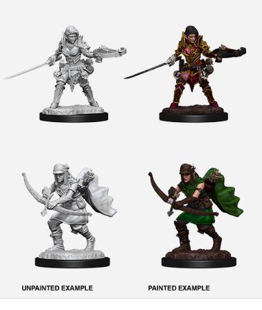 Pathfinder Battles Deep Cuts: Female Half-Elf Ranger