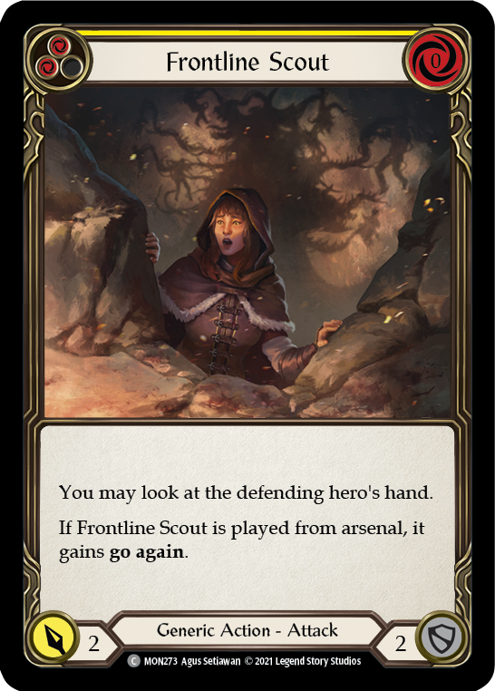 Frontline Scout (Yellow) (Rainbow Foil) [MON273-RF] 1st Edition Rainbow Foil