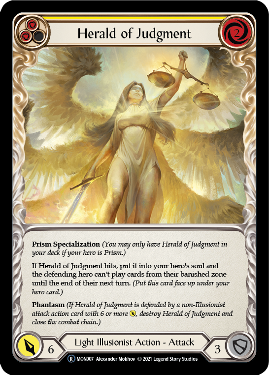 Herald of Judgment (Rainbow Foil) [U-MON007-RF] Unlimited Rainbow Foil