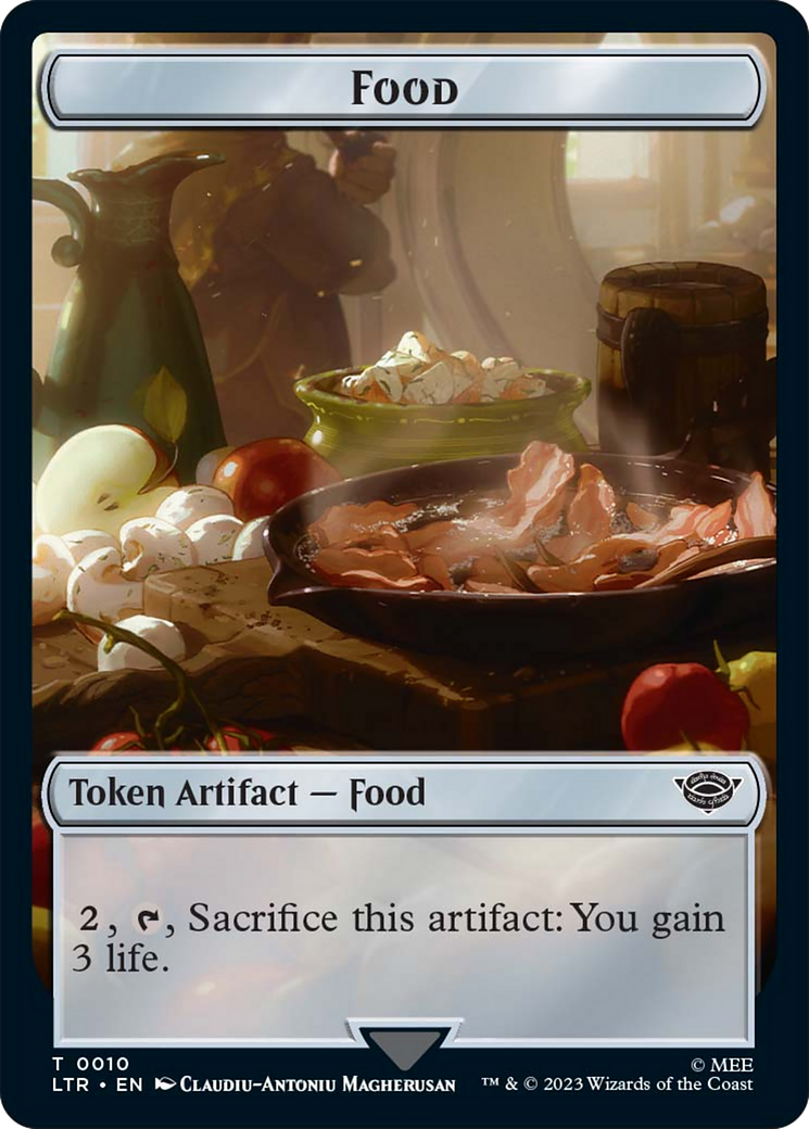 Food (10) // Tentacle Double-Sided Token [The Lord of the Rings: Tales of Middle-Earth Tokens]