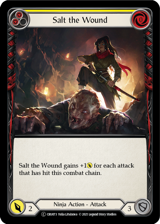 Salt the Wound (Rainbow Foil) [CRU073-RF] Unlimited Rainbow Foil