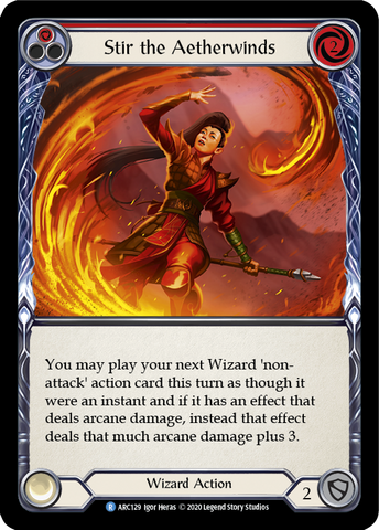 Stir the Aetherwinds (Red) [ARC129] Unlimited Edition Rainbow Foil