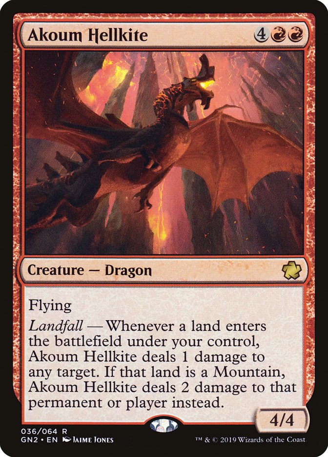 Akoum Hellkite [Game Night 2019]