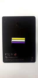 Enamel Pin: Nonbinary Flag