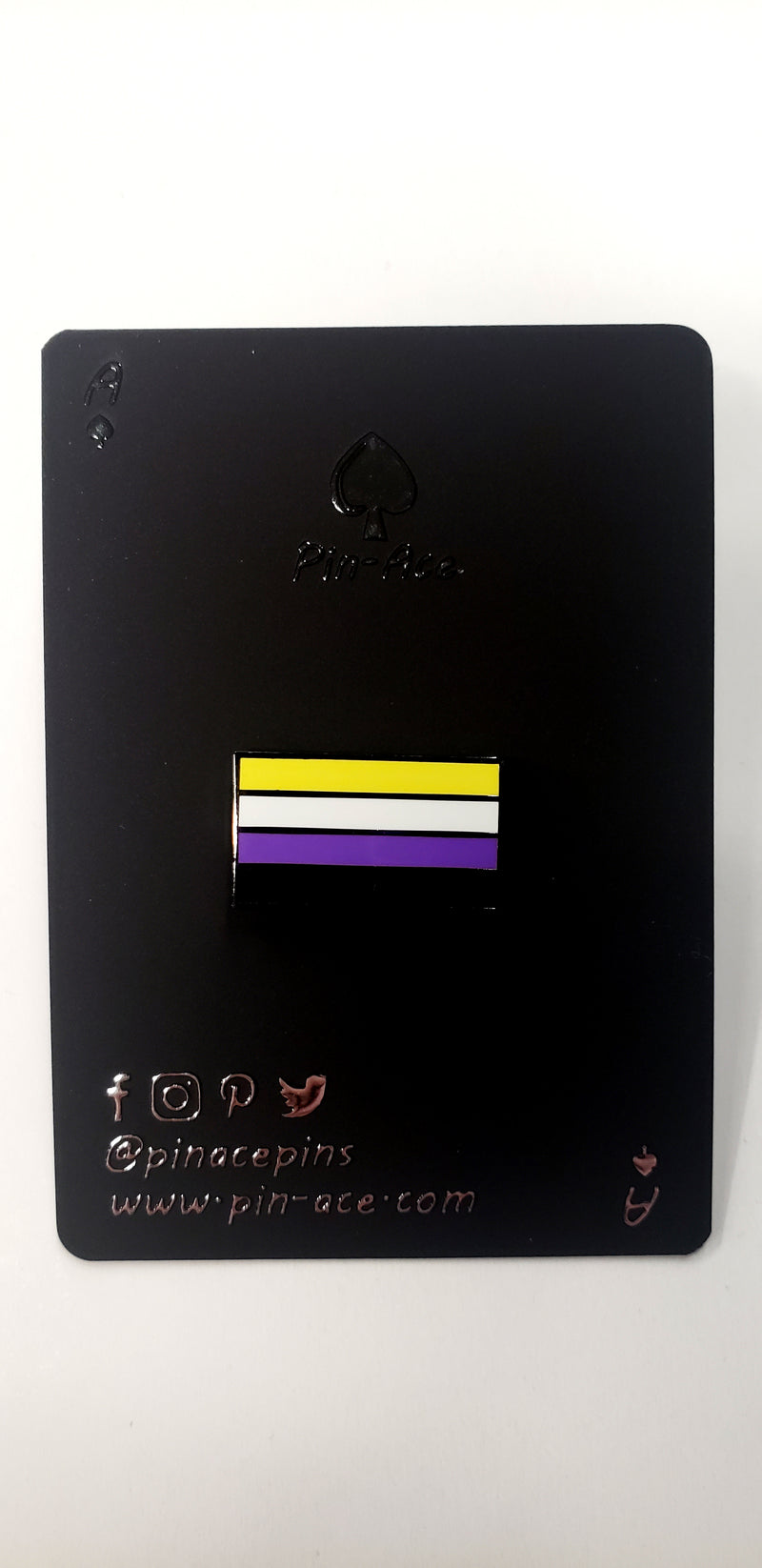 Enamel Pin: Nonbinary Flag