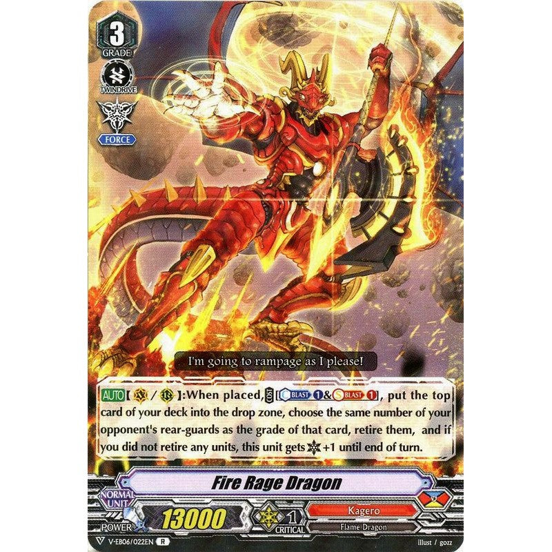 Fire Rage Dragon - V-EB06/022EN - R