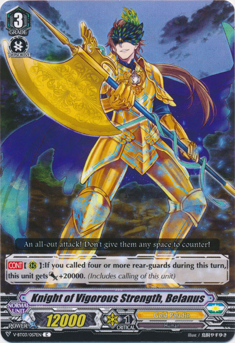 Knight of Vigorous Strength, Belanus - V-BT03/057EN - C