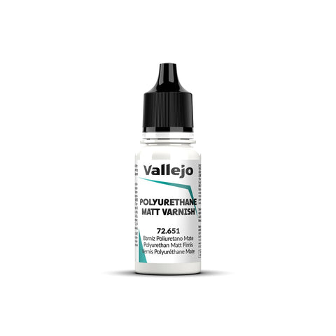 Vallejo: Auxiliary - Polyurethane Matte Varnish - VAL72651 - 18ml