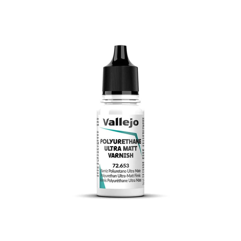 Vallejo: Auxiliary - Polyurathane Ultra Matte Varnish - VAL72653 - 18ml