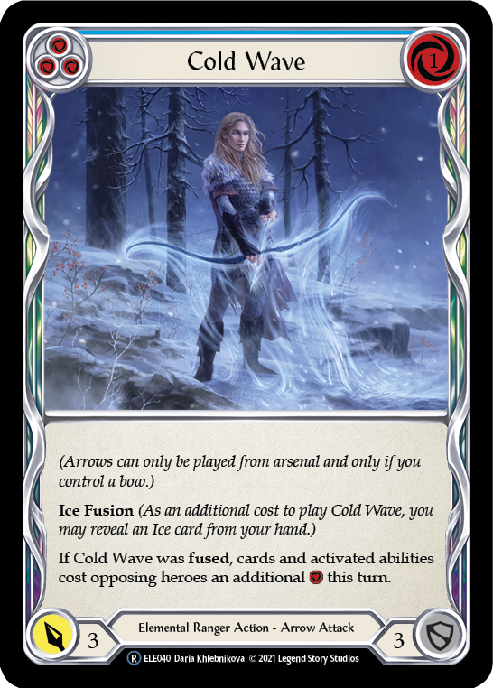 Cold Wave (Blue) [U-ELE040] Unlimited Rainbow Foil