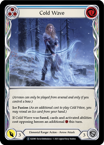 Cold Wave (Blue) [U-ELE040] Unlimited Rainbow Foil
