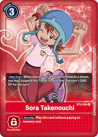 Sora Takenouchi [BT2-084] (Buy-A-Box Promo) [Release Special Booster Ver.1.0 Promos]