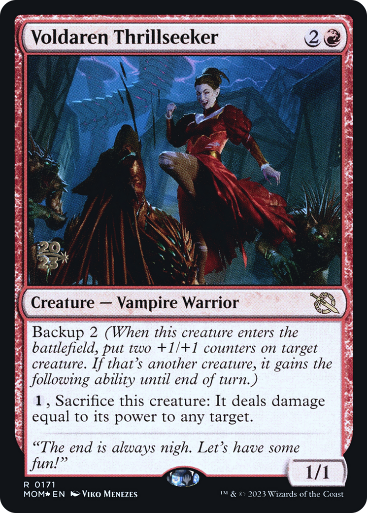 Voldaren Thrillseeker [March of the Machine Prerelease Promos]