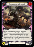 Consuming Aftermath (Yellow) (Rainbow Foil) [MON196-RF] 1st Edition Rainbow Foil