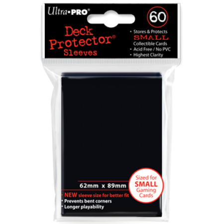 Ultra Pro Small Sleeves: Black 60 Count