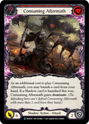 Consuming Aftermath (Red) (Rainbow Foil) [U-MON195-RF] Unlimited Rainbow Foil