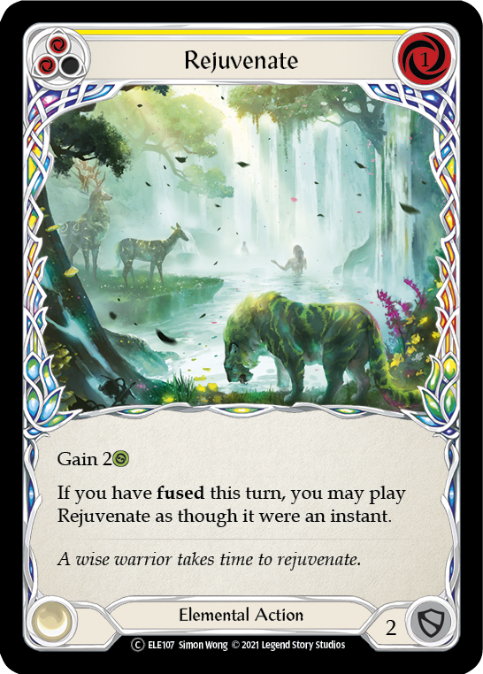 Rejuvenate (Yellow) [U-ELE107] Unlimited Rainbow Foil