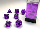 Translucent Purple/white 7-Die Set CHX23077