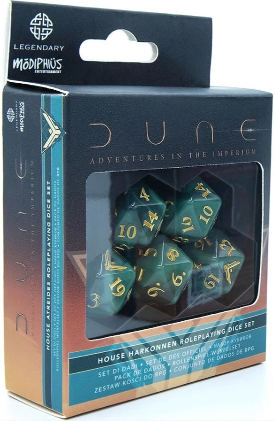 Dune: Adventures in the Imperium Dice Set - House Atreides