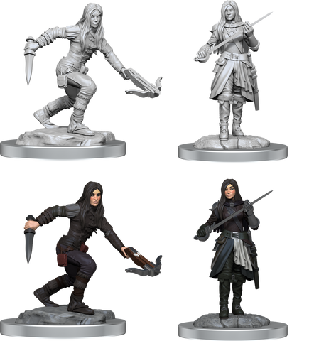 Nolzur's Marvelous Miniatures: Half-Elf Rogues (Female)