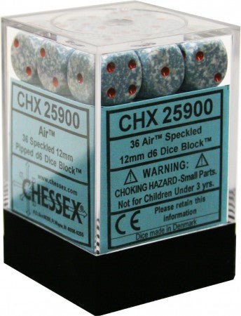 36 Speckled Air 12mm D6 Dice Block - CHX25900
