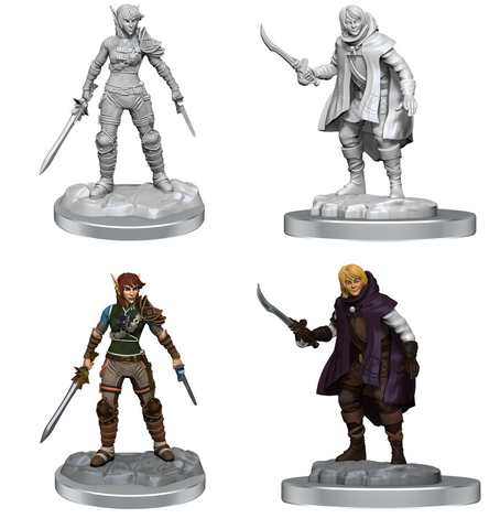 Nolzur's Marvelous Miniatures: Elf Rogue & Half-Elf Rogue Protege