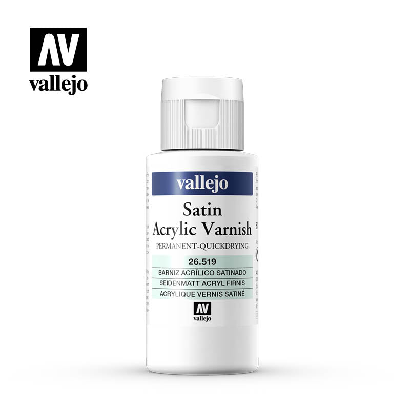 Vallejo Auxiliaries - Satin Acrylic Varnish - VAL26519 - 60ml